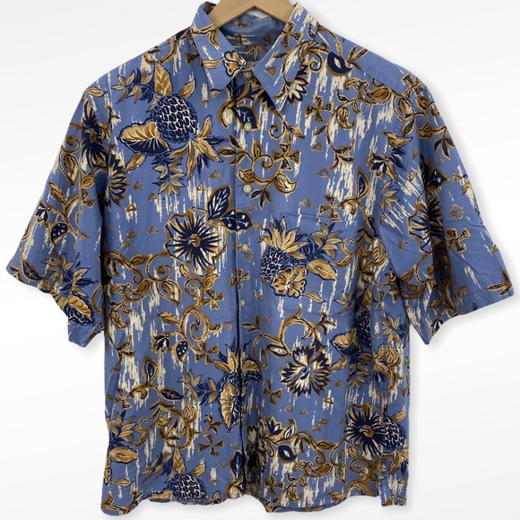 reyn spooner Other - VTG Reyn Spooner Blue Pineapple Hawaiian Shirt